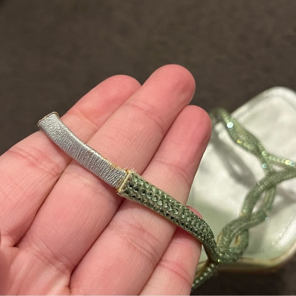 Rene Caovilla Y2K Green Rhinestone Strappy Heels - Picture 4 of 12